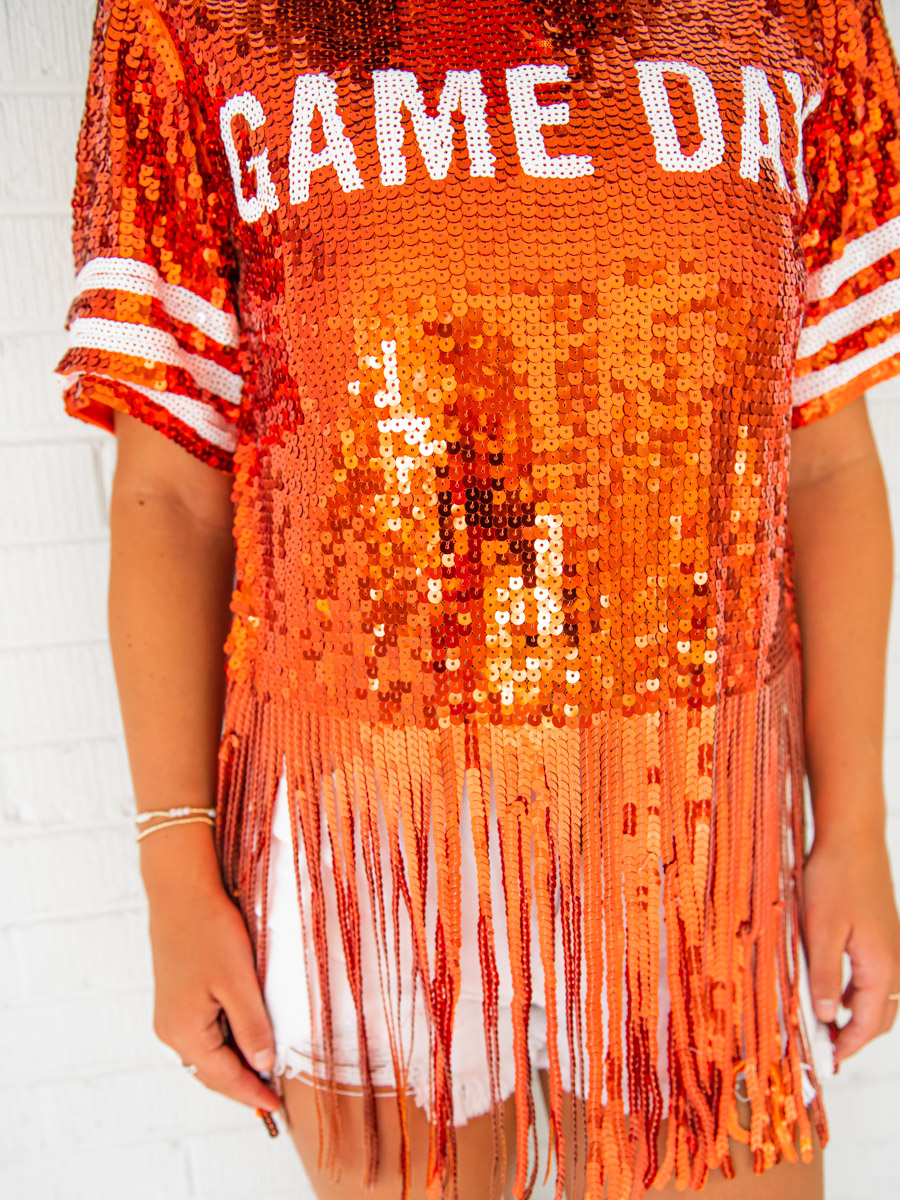 Game Day Sequined Top