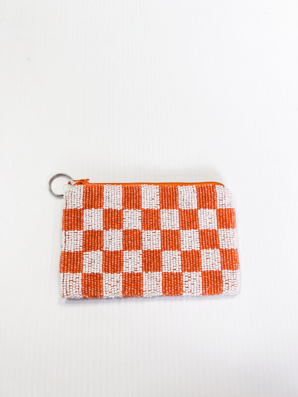 Checkered Coin Purse 